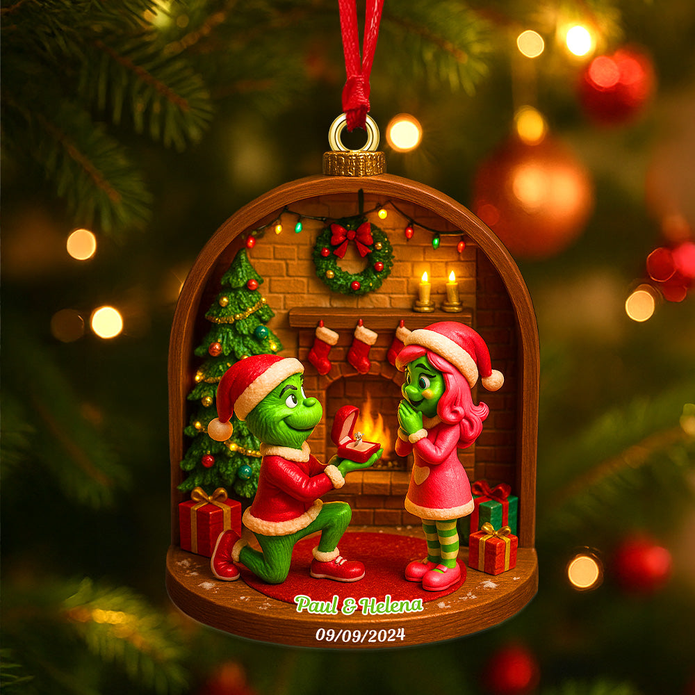 Personalized Gifts For Christmas Couple Acrylic Ornament 04tomg300825-Homacus