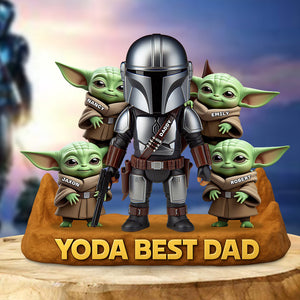 The Best Dad Acrylic Plaque Personalized Gifts For Dad 04OHDT290425-Homacus