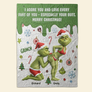 Naughty Couple Blanket - Personalized Gifts For Couples 07OHQN111125-Homacus