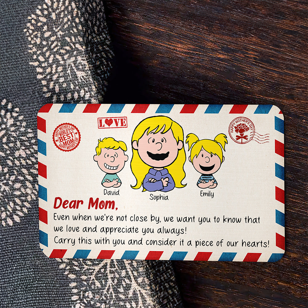 Personalized Gifts For Mom Aluminum Wallet Card 03kaqn150125hh Letter To Mom-Homacus