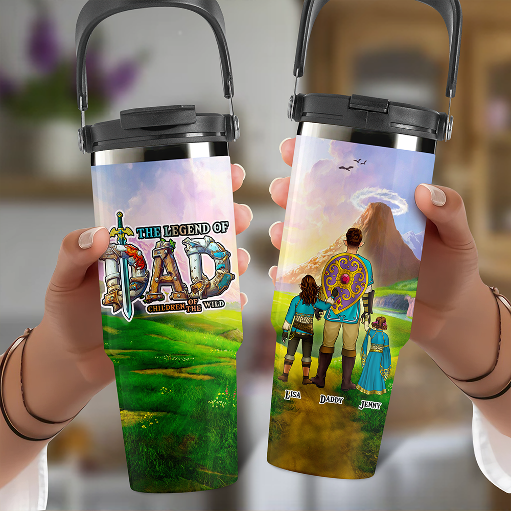 Legend Dad 30oz Tumbler With Handle - Personalized Gifts For Dad 012achu020425hg-Homacus