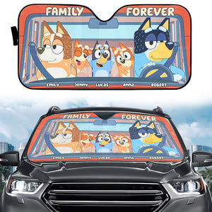 Personalized Gifts For Family Windshield Sunshade 04NATI100524-Homacus