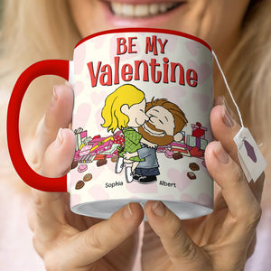 Personalized Gifts For Couple Be My Valentine Accent Mug 05XQQN291124HG-Homacus