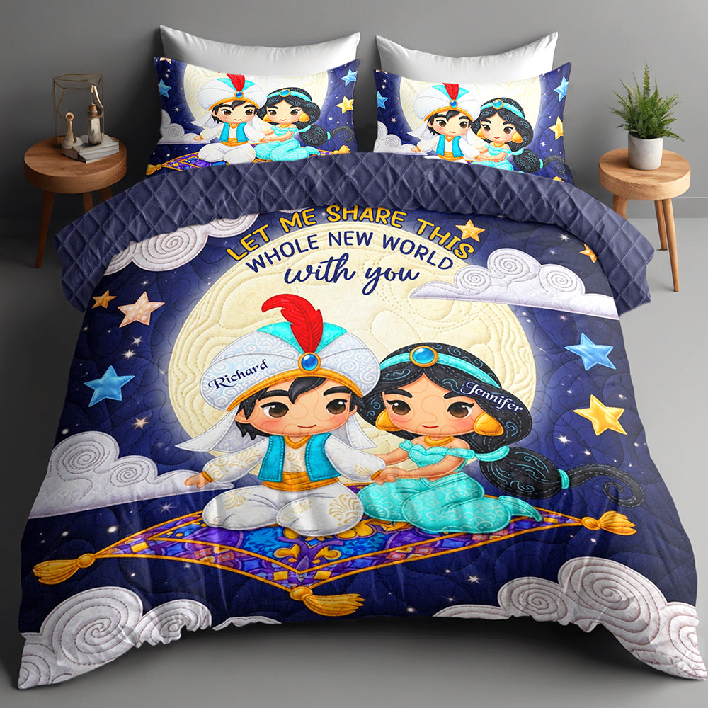 Couple Quilt Bed Set - Personalized Gifts For Couple 01toqn230625-Homacus