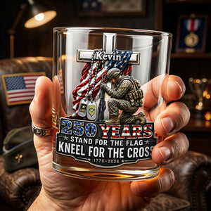 Celebrate America 250th Anniversary Drinking Glass - Personalized Gifts For Veterans 01tota160626-Homacus