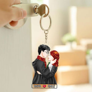 Personalized Gifts For Couple Keychain 02qhpu030724pa-Homacus