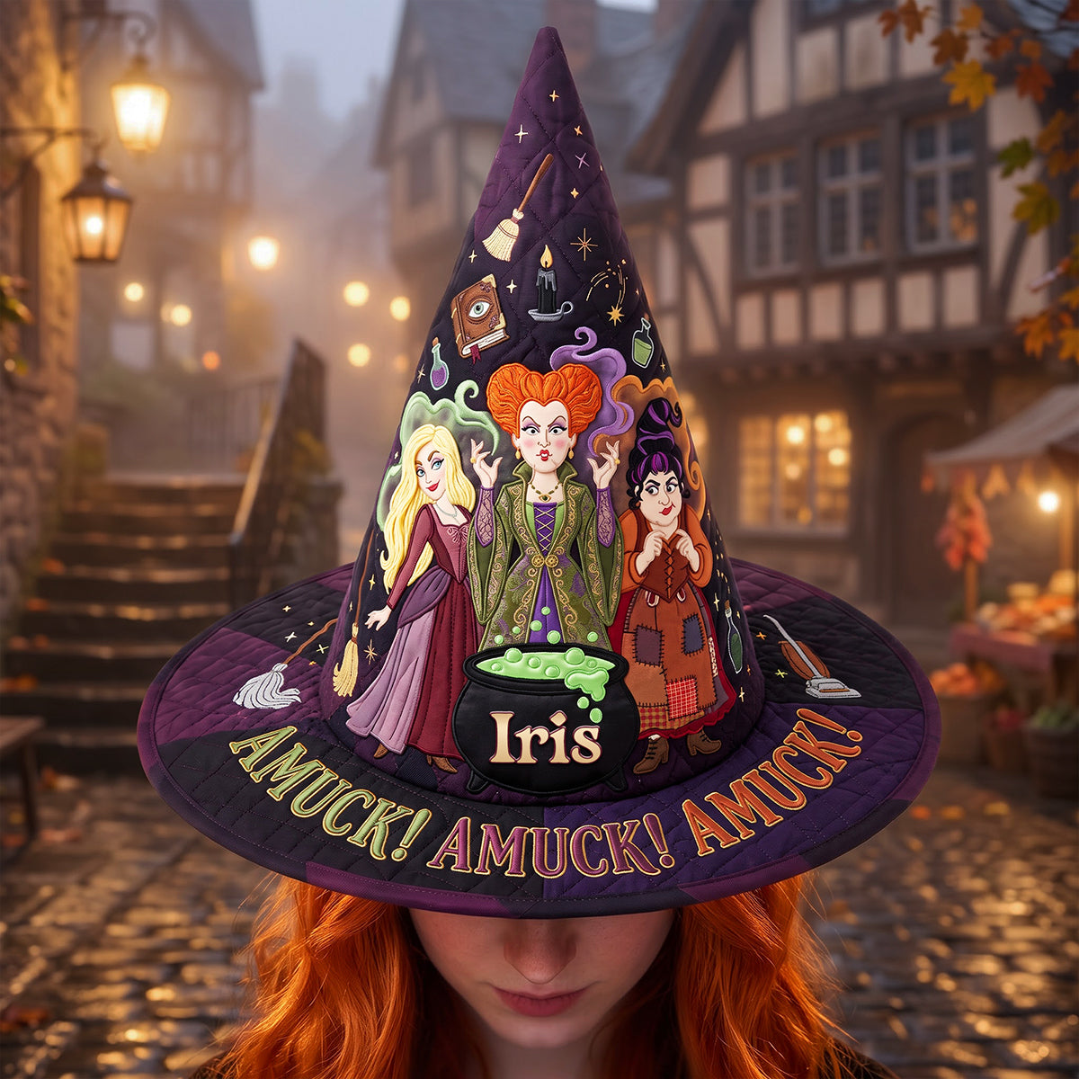 Enchanted Quilted Witch Hat Personalized Gifts For Sisters 04TOTA120826-Homacus