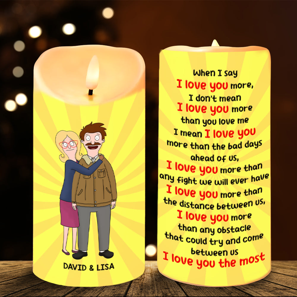 Personalized Gifts For Couple LED Candle 03TOMH251224HG-Homacus