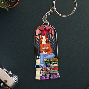 Personalized Gifts For Book Lover Keychain 06HUPU271224PA-Homacus