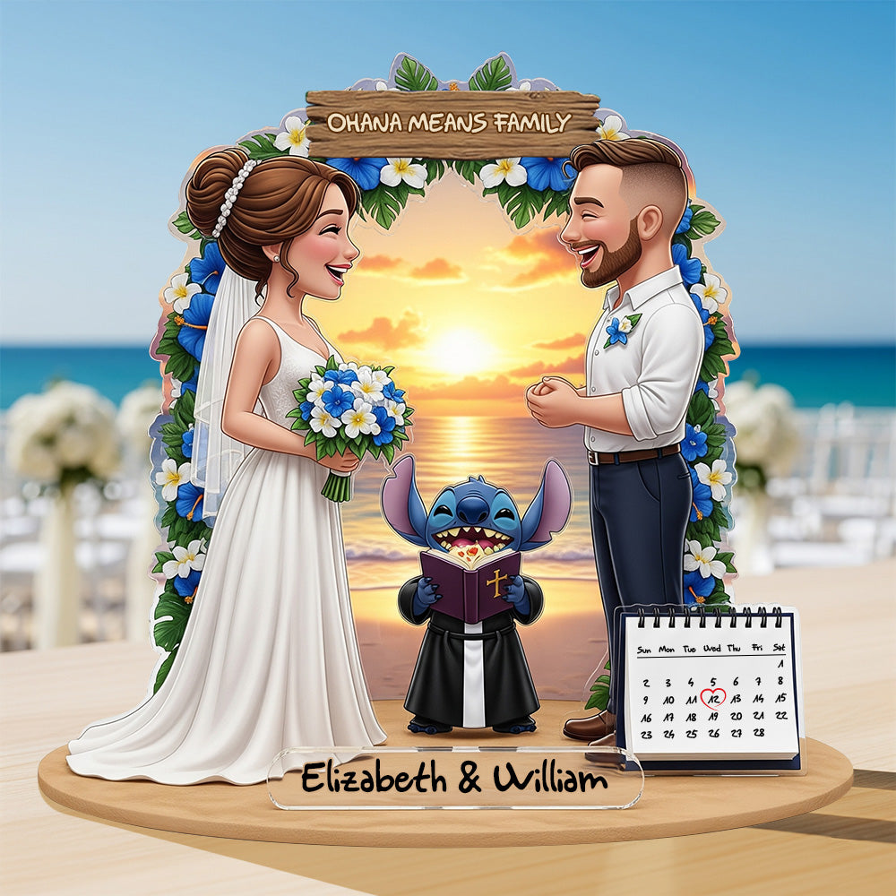 Wedding Couple Acrylic Plaque - Personalized Custom Photo Gifts For Couple 03HYLU210825-Homacus
