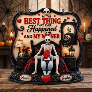 Naughty Spooky Couple Acrylic Plaque - Personalized Gifts For Couple 05tydh260526-Homacus