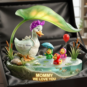 Mother Duck And Little Ducks Acrylic Light Box - Personalized Gifts For Mom 03patn280226-Homacus