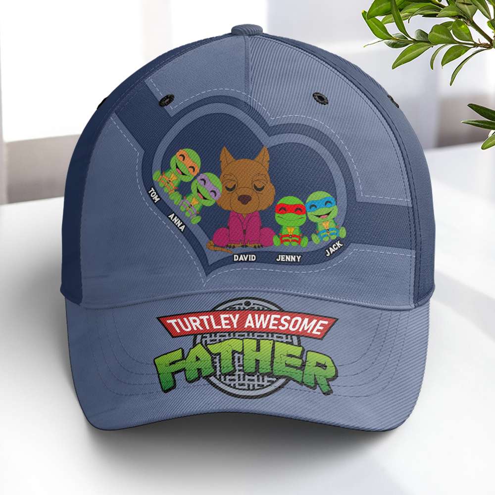 Turtle Dad Classic Cap - Personalized Gifts For Father 02NATN090524-Homacus