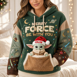Merry Force Be With You Shirt - Personalized Gifts For Christmas Universe Theme Shirt 04NADT170926