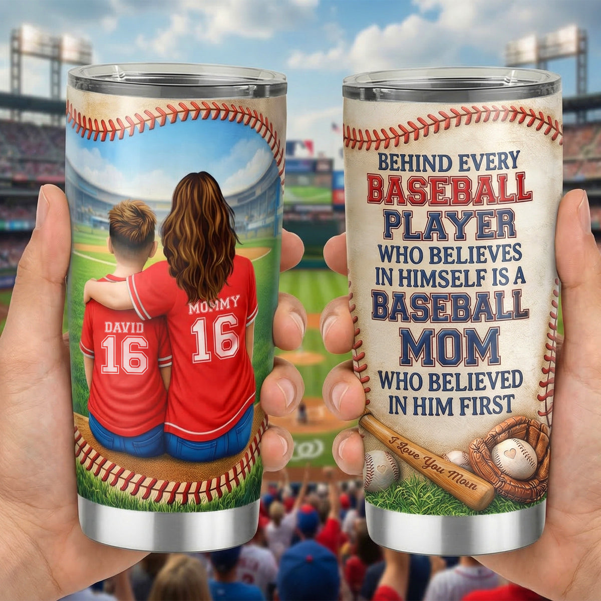 Baseball Mom Tumbler - Personalized Gifts For Mother's Day 03huqn190326-Homacus