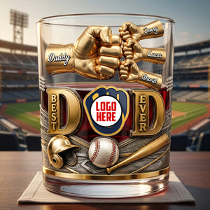 Best Legend Dad Ever Whiskey Glass - Personalized Gifts For Dad 02NATN220526-Homacus