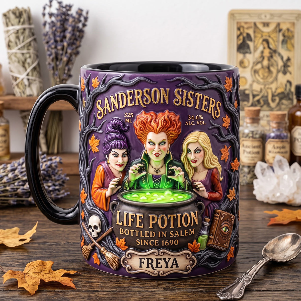 Macabre Spell Sisters Brew House Magic Mug - Personalized Gifts 01hutn110926
