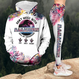 Personalized Gifts For Mom Set Hoodie & Leggings- Don't Mess With Mamasaurus 02OHLU040325-Homacus