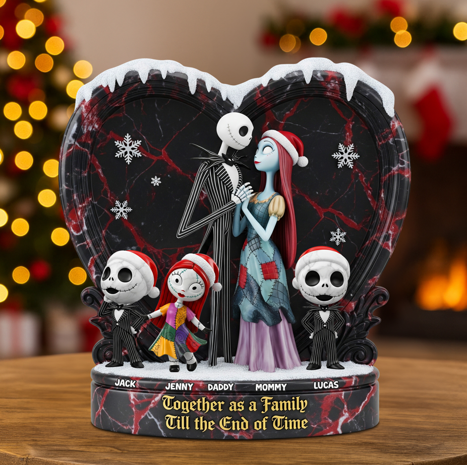 Personalized Christmas Gifts For Family Heart Plaque 02natn200925-Homacus