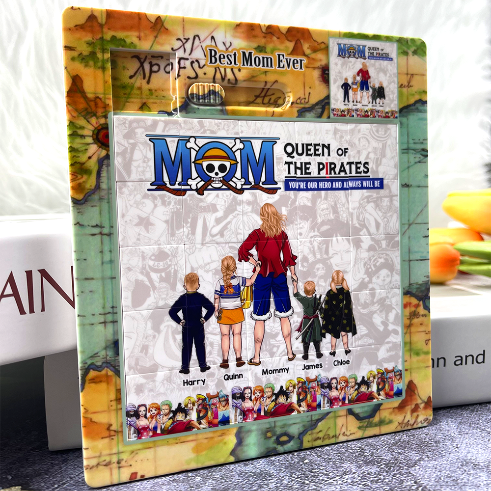 Personalized Gifts For Mom Sliding Puzzle Pirate Mom 04ACHU150425PA-Homacus