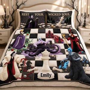 Mystical Villains Chess Quilt Bed Set - Personalized Gifts 05hadt061026-Homacus