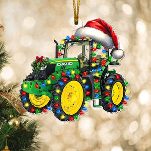 Tractor Farmer Ornament - Custom Christmas Gifts For Tractor Lover 04DTDT131124-Homacus