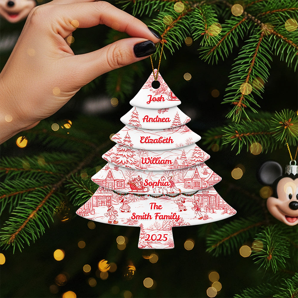 Family Christmas Tree Ornament Personalized Gifts For Family 03NATA230825-Homacus