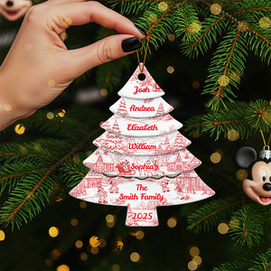Family Christmas Tree Ornament Personalized Gifts For Family 03NATA230825-Homacus