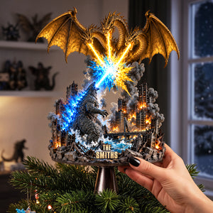 Radioactive Monster Figh Ornament - Personalized Gifts For Christmas Tree Topper 01NATA190926