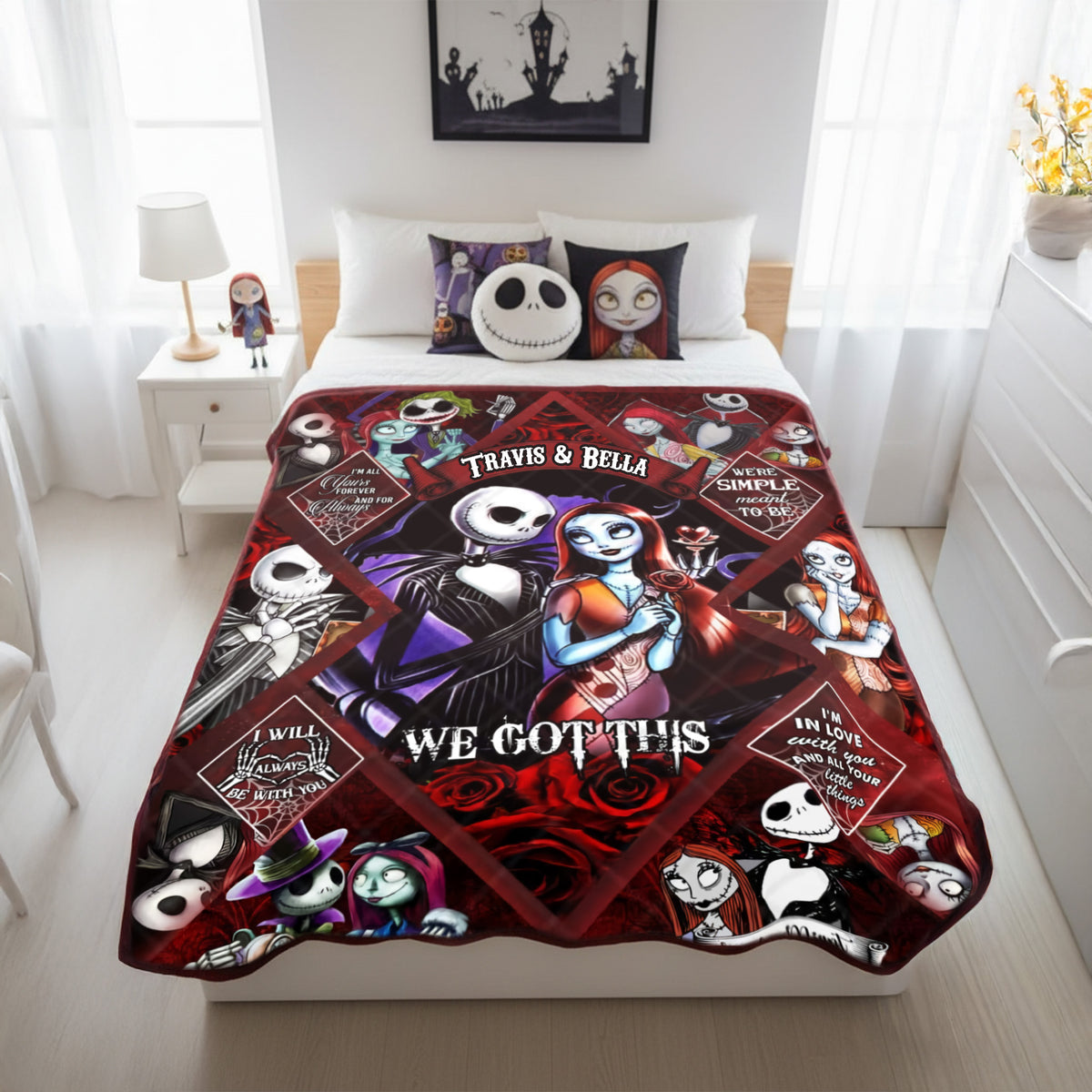 Till Death Love Story Blanket - Personalized Gifts For Couple 107laxx180725-Homacus