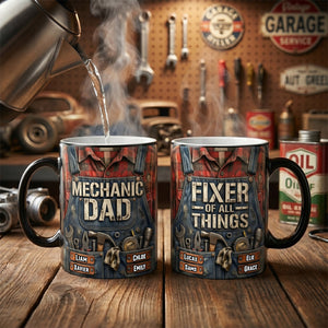Fixer Of All Things Magic Mug - Personalized Gifts For Mechanic Dad 04TODH050526-Homacus