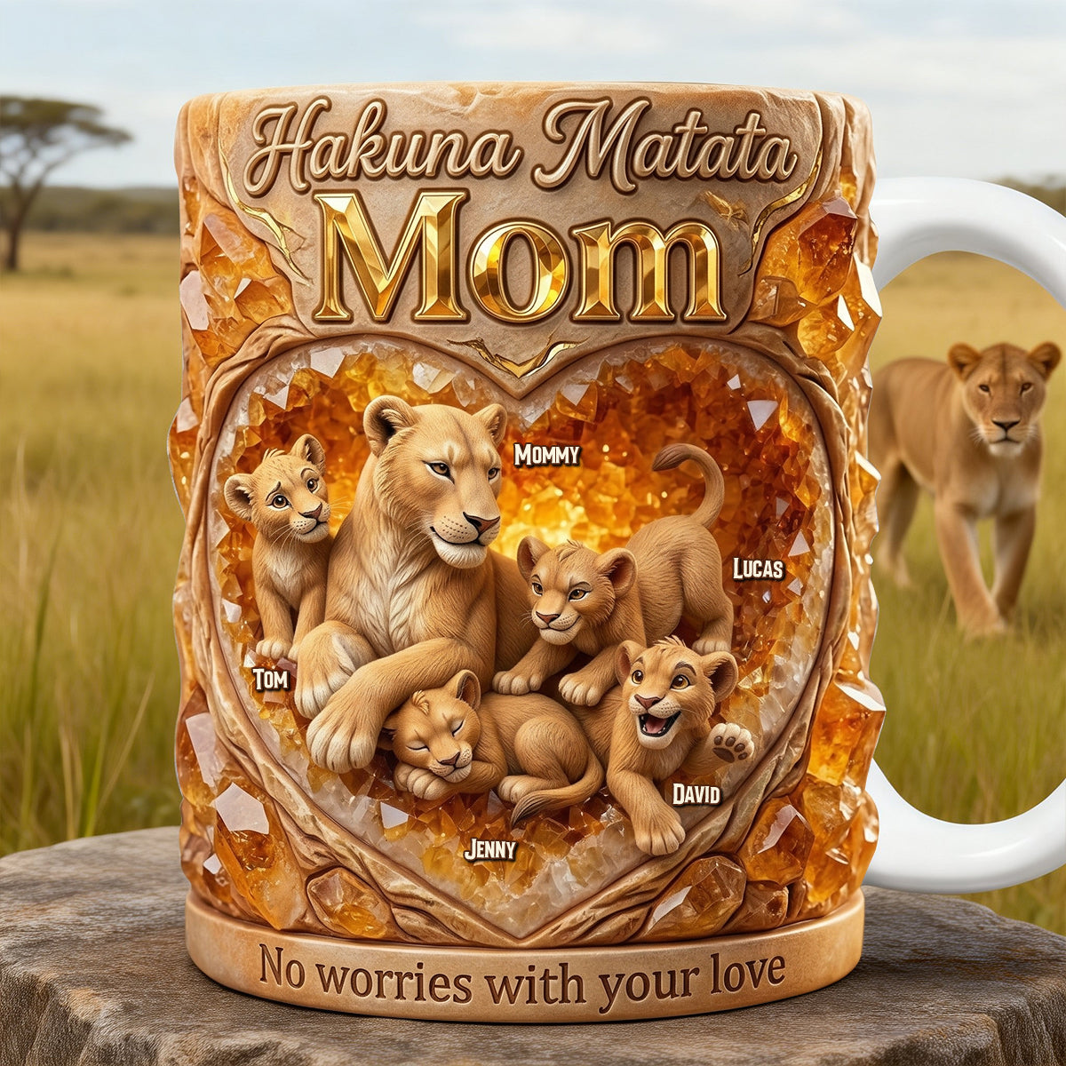 Wild Spirit Mommy Coffee Mug- Personalized Mother's Day Gifts 01HUTN130426-Homacus