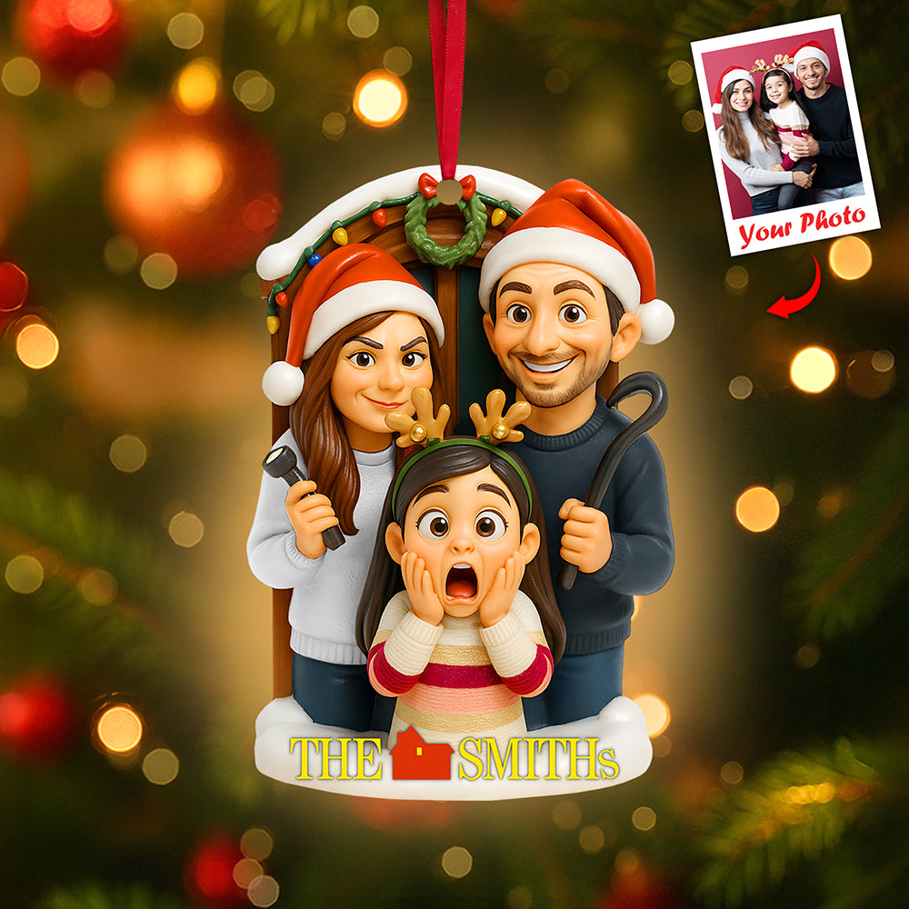 Cartoon Family Ornament - Custom Photo Gifts For Family 04nata200825-Homacus