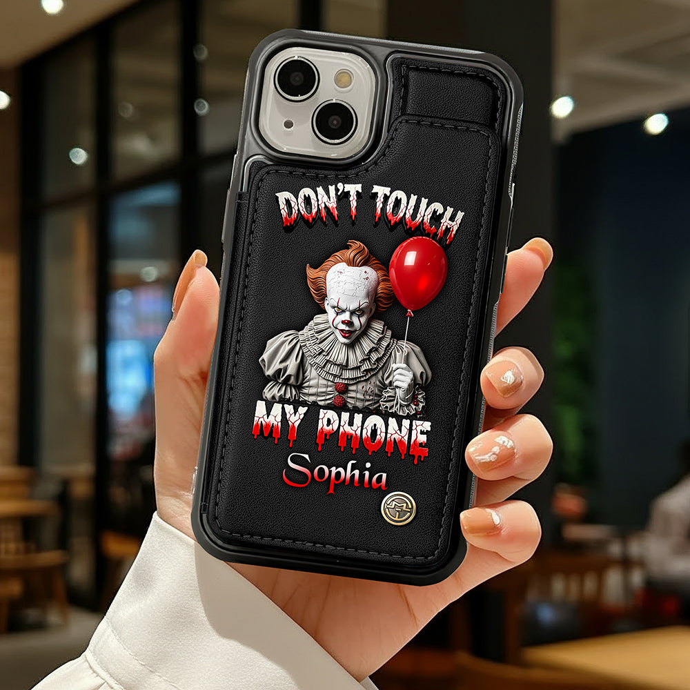 Scary Movie Characters Leather Flip Wallet Phone Case - Personalized Halloween Gifts For Horror Movie Fans 03pgqn130825-Homacus