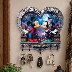 Caught In Your Web Acrylic Key Hanger - Personalized Gifts For Couple 03nadh040826-Homacus