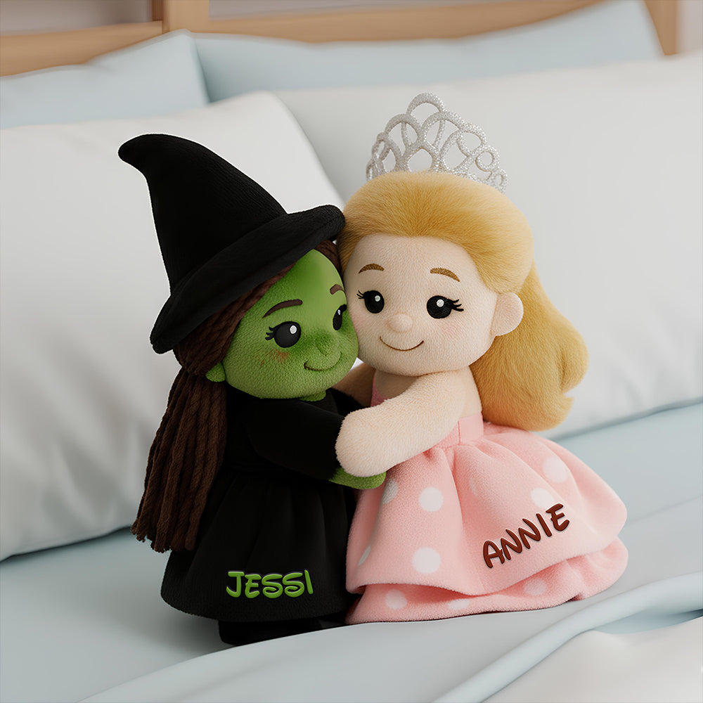 Bestie Hugs Shaped Pillow - Personalized Gift For Besties 02NALU281125-Homacus