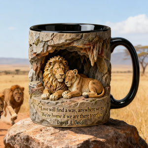 Romantic Wildlife Couple Coffee Mug – Personalized Gifts For Couple 05hylu130126-Homacus