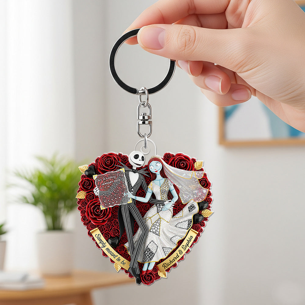 Forever Heart Keychain Personalized Gifts For Couple 02OHQN250625-Homacus