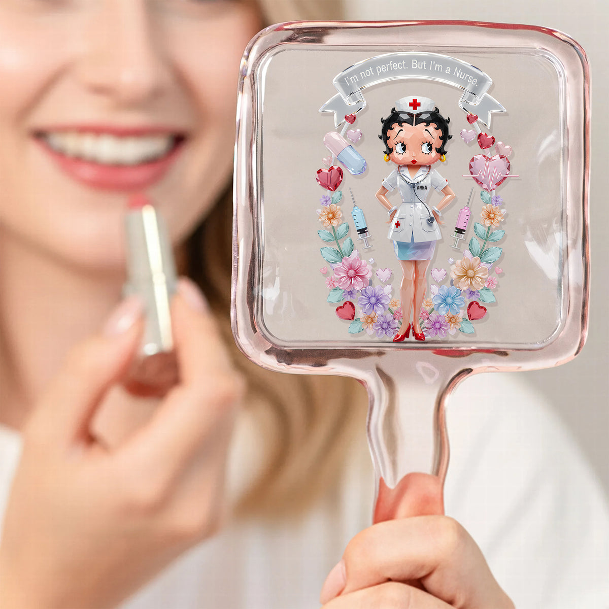 Personalized Gifts For Nurses Handheld Mirror 05PATN171225-Homacus