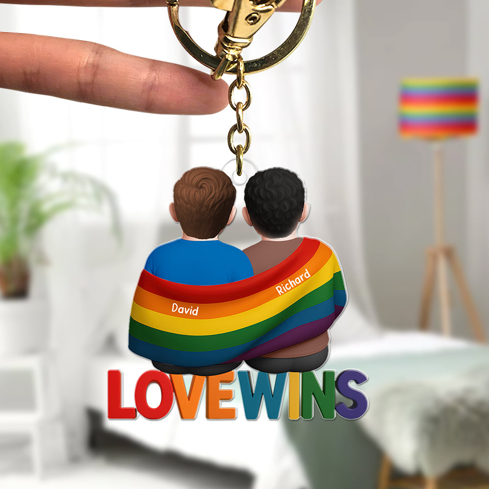 LGBT Keychain - Personalized Gifts For Couple 04toqn220525-Homacus