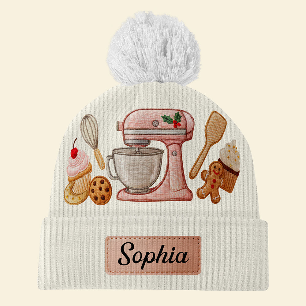 Sweet Baker Bobble Beanie Hat – Personalized Gifts For Baking Lovers 03pgqn201025-Homacus