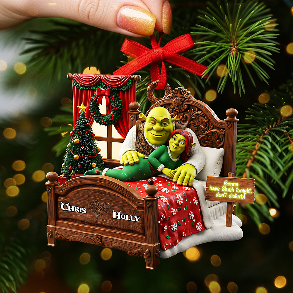 Personalized Gifts For Christmas Naughty Couple Acrylic Ornament 03kita120925-Homacus