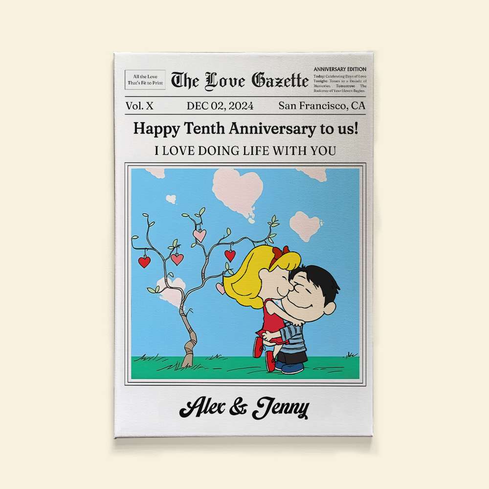 Couples Anniversary Canvas - Personalized Gifts For Couple 01TGMH191224HG-Homacus