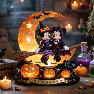 Couple Halloween Acrylic Light Box Personalized Gifts For Couple 06PGDT010826-Homacus