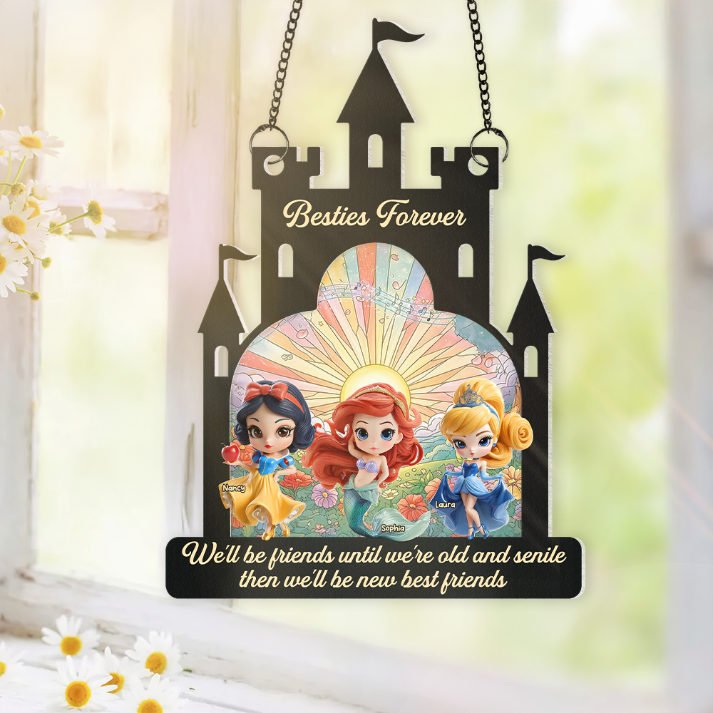 Personalized Gifts For Friend Suncatcher Ornament, Princess Lovers 04TGPU080725-Homacus