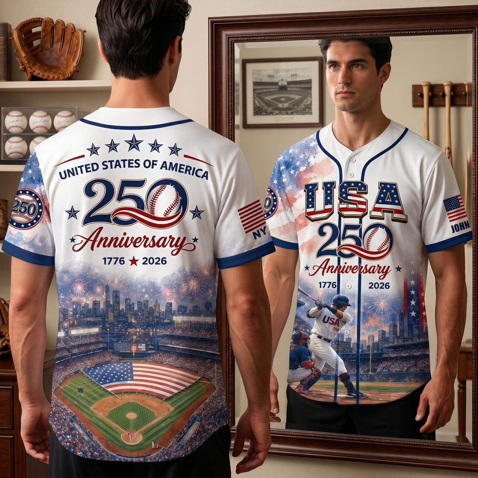 American 250 Baseball Jersey, Personalized Gifts For Sport Lovers 02qhlu250626-Homacus