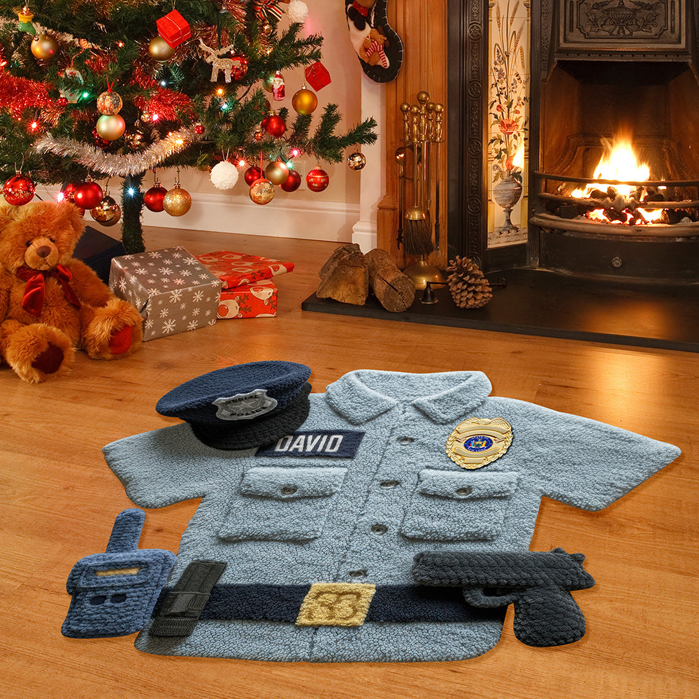 Police Uniform Doormat - Personalized Gifts For Police 04tgqn250925-Homacus