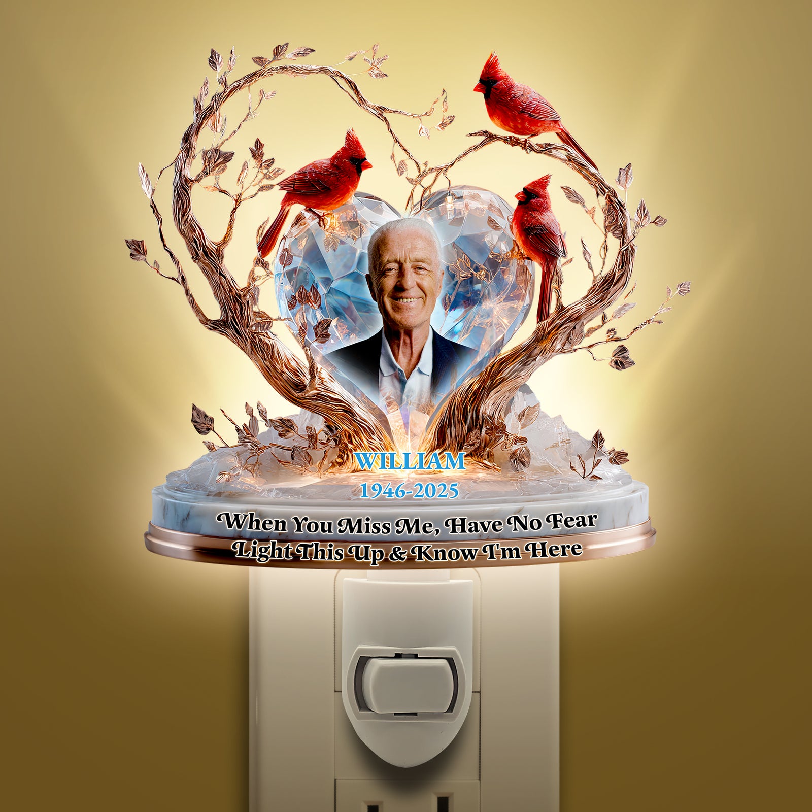 Memorial Heaven Acrylic Night Light Custom Photo Gifts For Heaven 02TGDT060625-Homacus