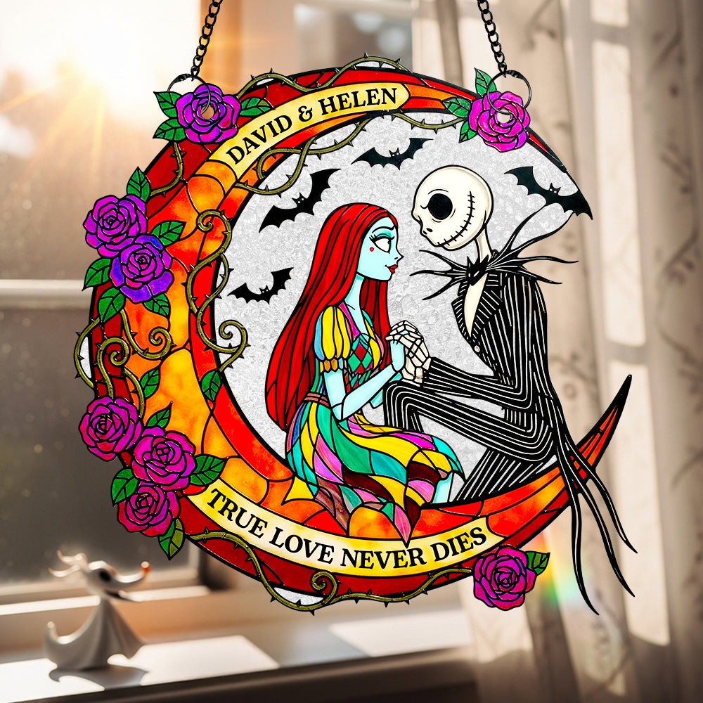True Love Suncatcher Ornament Personalized Gifts For Couple 04HUDT120825-Homacus