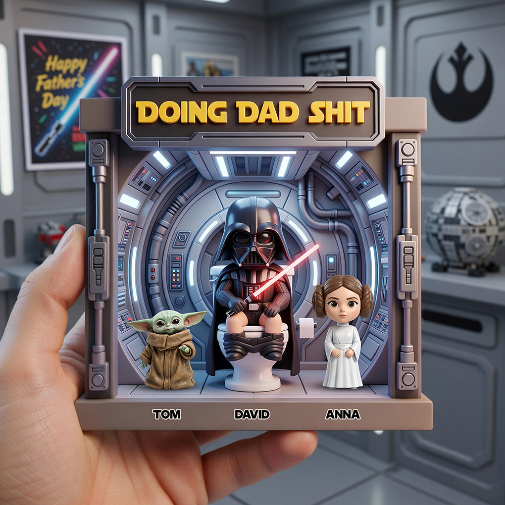 Funny Space Dad Acrylic Plaque - Personalized Gifts For Dads 01NADT160426-Homacus